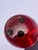 Blenko 1994 Hand-Signed Richard Blenko Ruby Red Glass Apple Paperweight - Model #882 For Sale - Image 4 of 12