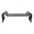 Late 20th Century Modern Sculptural Polished Steel Bench in the Manner of Karl Springer For Sale