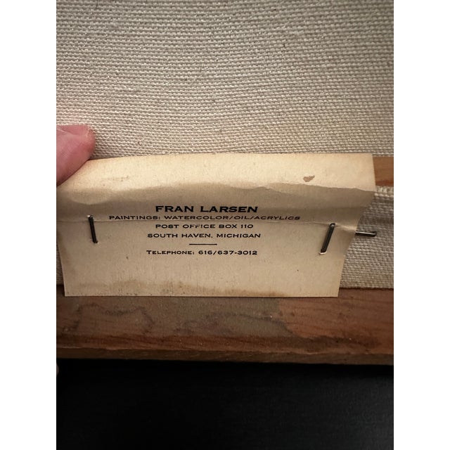 1980s Fran Larsen Still Life Oil Painting of Meat Grinders For Sale - Image 4 of 5