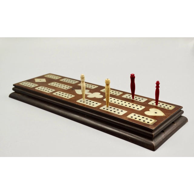 Antique English Bakelite Cribbage Board Game 'Bermuda' For Sale - Image 6 of 9
