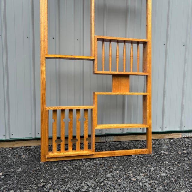 Mid-Century Modern Vintage 1970s Mid-Century Modern Teak Czech Room Divider For Sale - Image 3 of 7