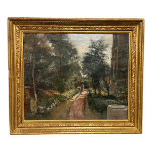 1940s Herman Lipot Oil on Canvas Painting
