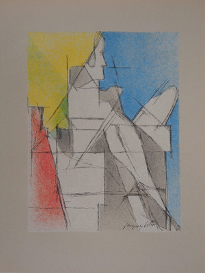 Jacques Villon, Le lecteur, Lithograph