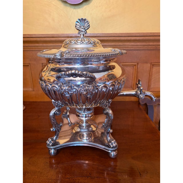 19th Century Regency Old Sheffield Plate Tea Urn Samovar For Sale - Image 4 of 9