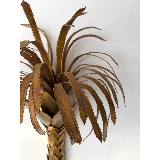 Pair of Brass Palm Tree Sconces by Maison Jansen, France, 1970s For Sale - Image 6 of 12
