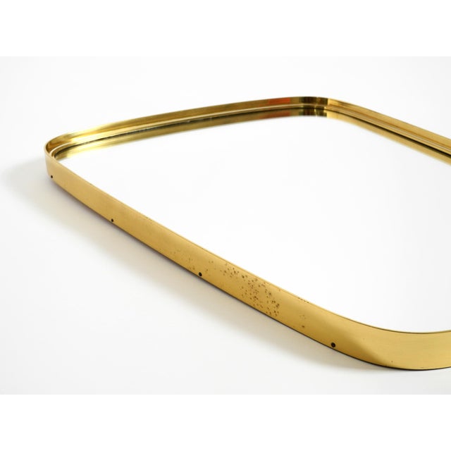 Mid-Century Modern Wall Mirrors with Brass Frames from Münchener Zierspiegel, 1950s, Set of 2 For Sale - Image 6 of 18