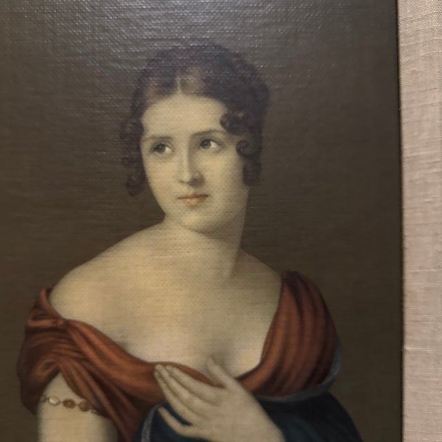 1960s 1960s "The Beautiful Greek": Marie Pauline Bonaparte Print on Board Framed Reproduction For Sale - Image 5 of 9