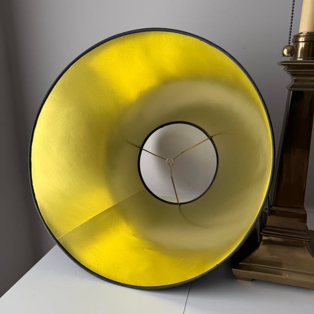 Late 20th Century Chapman Style Brass Two Socket Lamp For Sale - Image 11 of 12