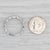 New 0.15ctw Diamond Ring 14k White Gold Size 6.5 Band Wedding Stackable For Sale In Greensboro - Image 6 of 7