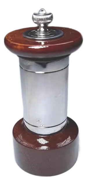 Christofle Silver Plated & Wood Pepper Mill | French Luxury Grinder with Peugeot Mechanism