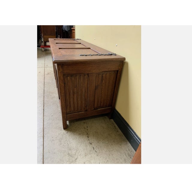 Vintage Neo-Gothic Chest, 1930s For Sale - Image 3 of 8