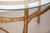 Mid-Century Modern Mid 20th Century Bamboo Gilt Round Top Glass Top Side Table For Sale - Image 3 of 5
