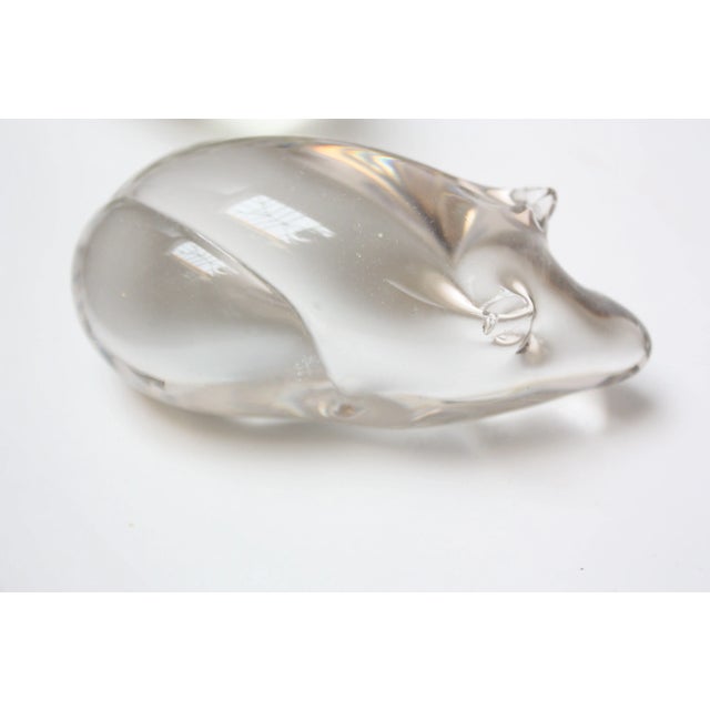 1970s Vintage Crystal Mice Paperweights - Set of 3 For Sale - Image 5 of 6