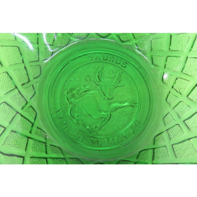 Indiana Glass Co Zodiac Bowl Taurus Star Sign Dish 1970s Astrology Decor 4993b For Sale In Miami - Image 6 of 9