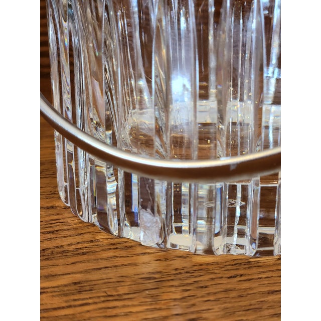 Transparent 1980s Baccarat Rotary Glasses, Decanter, and Ice Bucket For Sale - Image 8 of 12