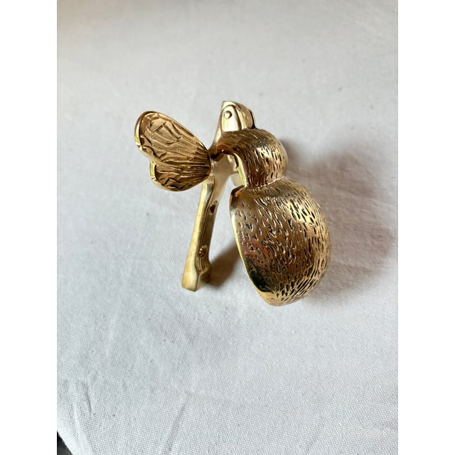 English Brass Bumble Bee Door Knocker For Sale - Image 4 of 6