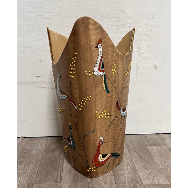 Deruta 1950s Deruta Umbrella Stand For Sale - Image 4 of 8