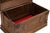 Wood Vintage Carved Wooden Box or Table Chest For Sale - Image 7 of 13