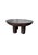 Sculptural Burnt Suar Wood Side Table in Espresso Finish, Modern Organic For Sale - Image 4 of 6