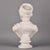 Vintage Plaster Bust of a Woman in Classical Drapery For Sale In Detroit - Image 6 of 12