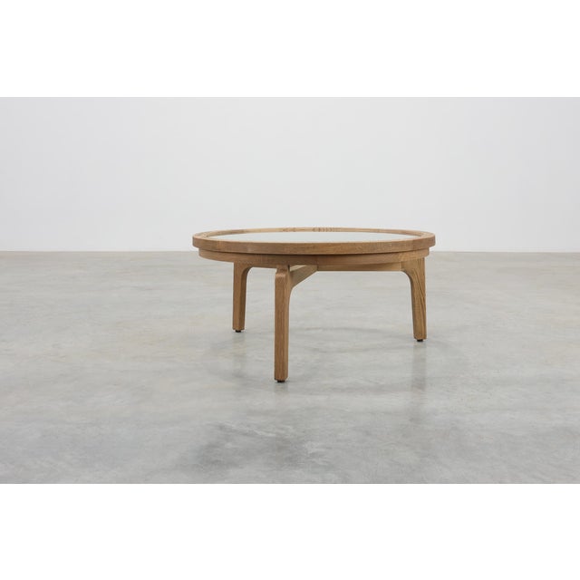 Mid-Century Modern Modern Table in Cedar Wood and Glass, Italy, Late 20th Century For Sale - Image 3 of 12