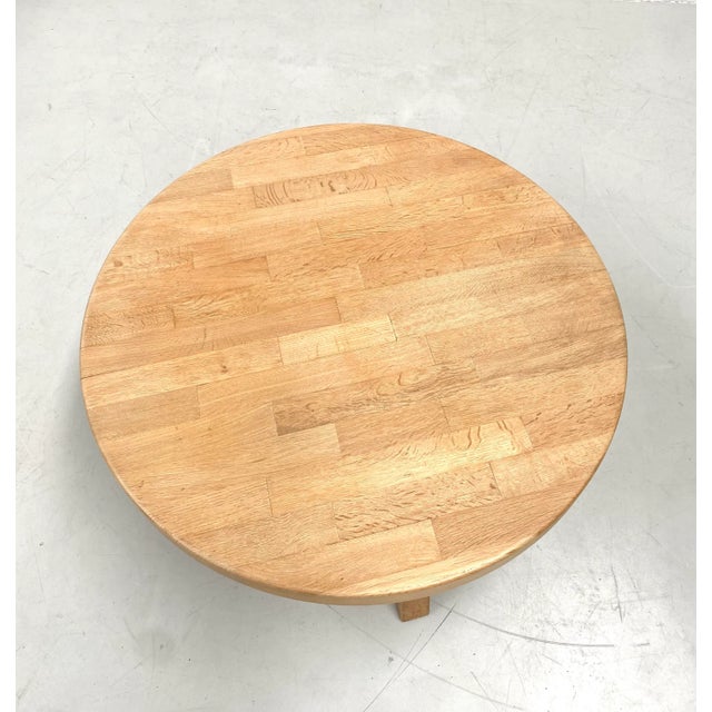 Brutalist Vintage Dutch Coffee Table in Light Oak by Oisterwijk Meubelfabriek, 1970s For Sale - Image 3 of 8