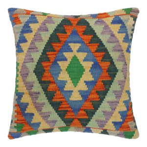 Southwestern Turkish Octavio Hand Woven Kilim Throw Pillow