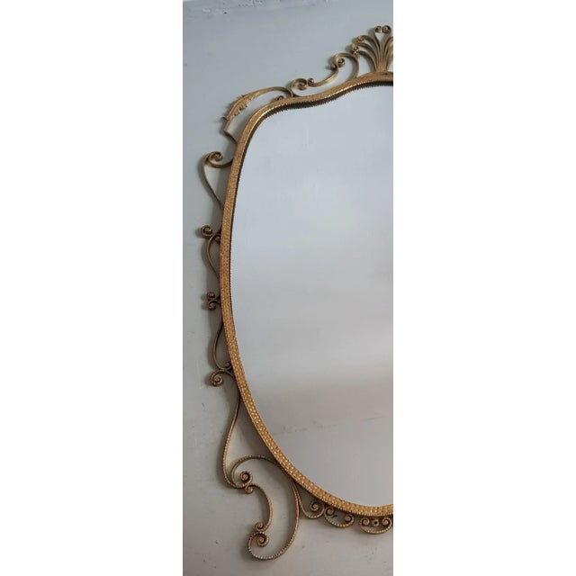 Mid-Century Modern Vintage Italian Mirror by Pier Luigi Colli, 1950s For Sale - Image 3 of 4