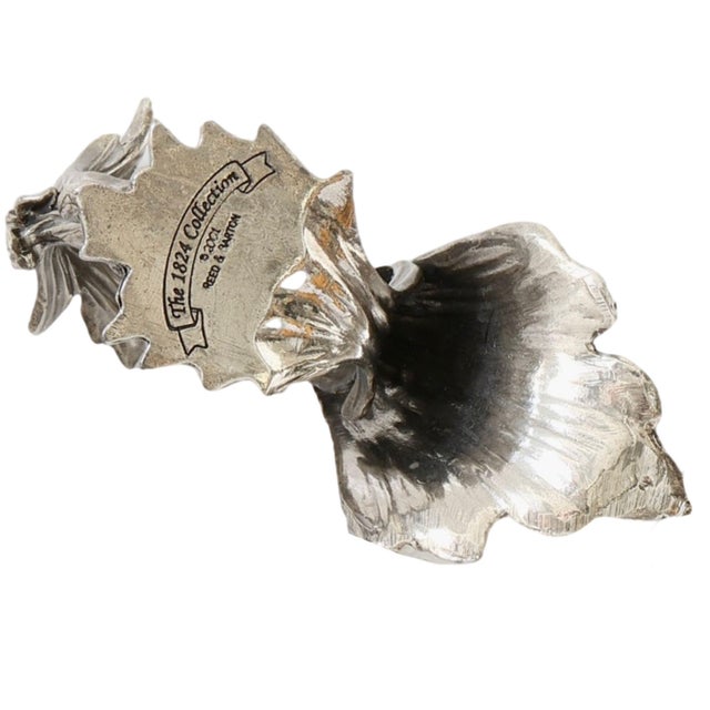 Discontinued Reed & Barton 1824 Collection peacock napkin ring introduced in 2001. Beautifully sculpted with an elegant...