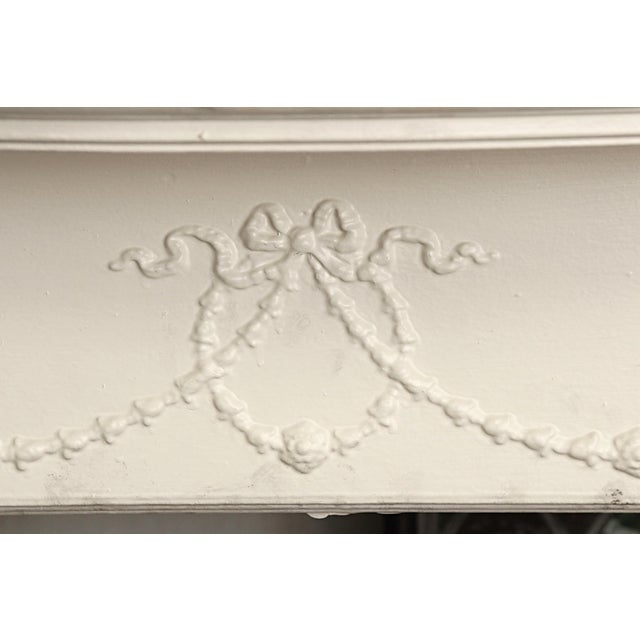 Early 20th Century Antique Federal Wood Mantel With Beveled Mirror For Sale - Image 5 of 11