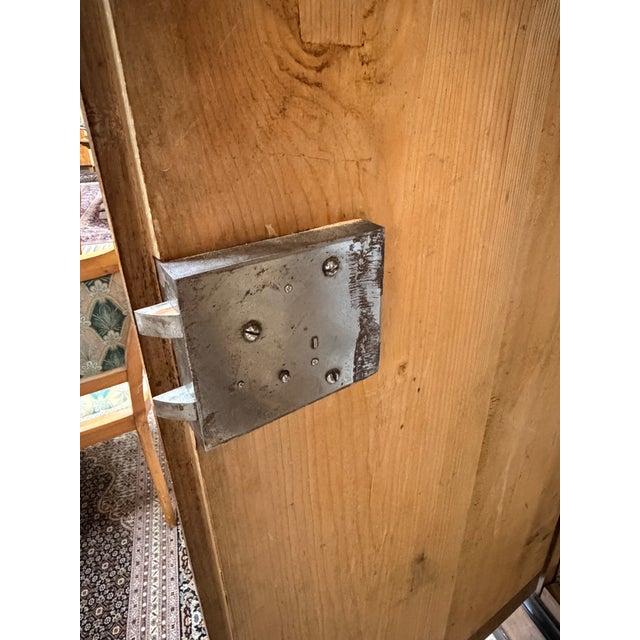 Veneered Cabinet with Picture Inlaid For Sale - Image 6 of 8
