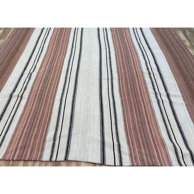 Mid 20th Century Vintage Persian Mazandaran Kilim Carpet For Sale - Image 5 of 9