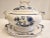Mid 20th Century Vintage Blue and White Soup Tureen With Underplate- 2 Pieces For Sale - Image 5 of 12