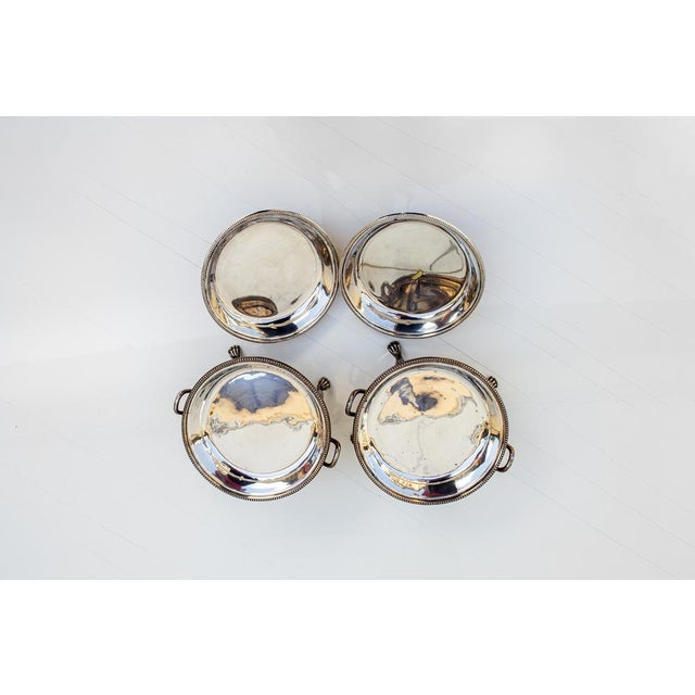 Silver-Plated Metal Chafing Dishes from Lambert London, 1920s, Set of 2 For Sale - Image 4 of 8