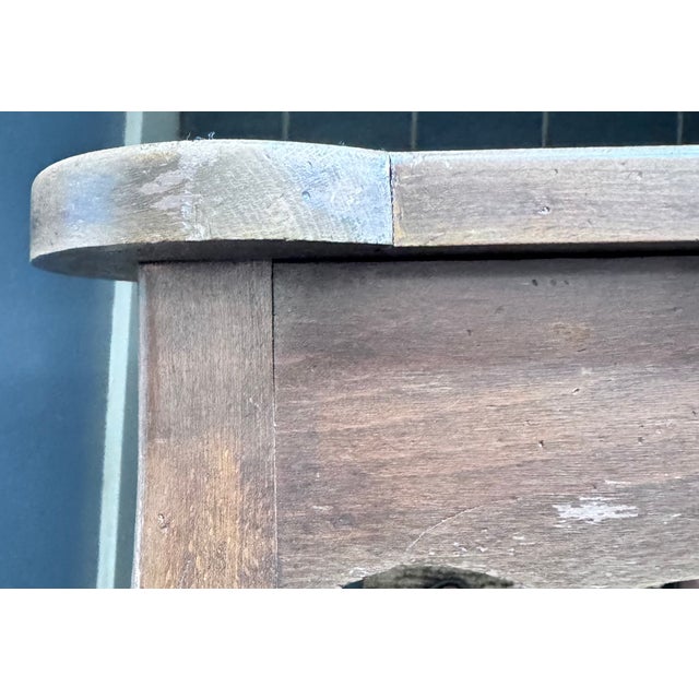 1930s Louis XV Style Game Table With Leather Nail Head Top For Sale - Image 14 of 17