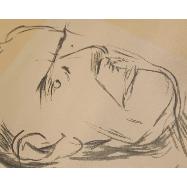 Marino Marini Marino Marini “Thomas Mann” Lithograph (1968), Limited Edition 54/500, Dietz Workshop, Custom Framed For Sale - Image 4 of 5