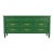 White Furniture French Regency Louis XVI Green Lacquered Dresser or Credenza, Newly Refinished For Sale