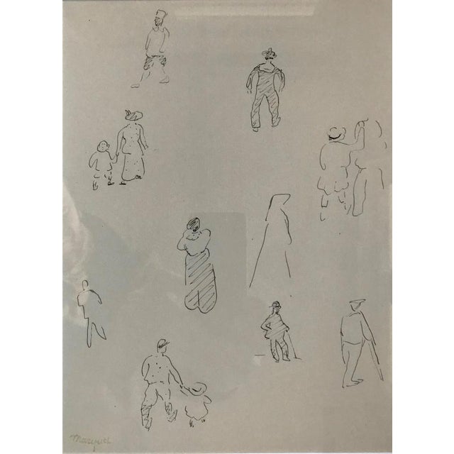 Albert MARQUET (1875 - 1947), French painter Character study Ink on paper signed with the stamp lower left. Dimensions: 26...