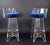 1970s Vintage Mid Century Modern Hollywood Regency Lucite & Brass Swivel Barstools - a Pair For Sale - Image 9 of 9