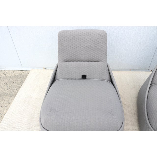 Modern Patricia Urquiola for Coalesse Hosu Lounge Chairs With Ottoman - A Pair For Sale - Image 16 of 18