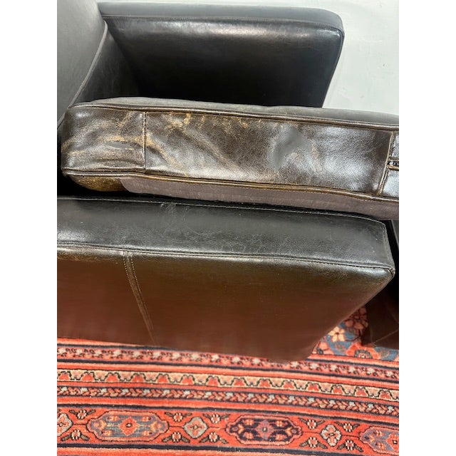 1960s Bradington Young Armchair and Ottoman For Sale - Image 10 of 11