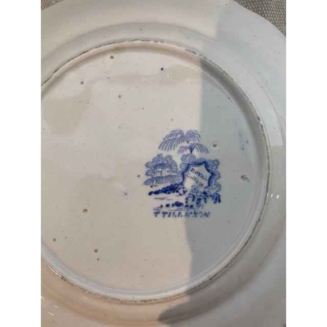 Traditional Antique Staffordshire Transferware Small Plates- Set of 6 For Sale - Image 3 of 5
