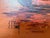 Chinese Vintage Chinese Junk Boats Sunset Oil Painting Signed Young Asian Seascape Frame For Sale - Image 3 of 11