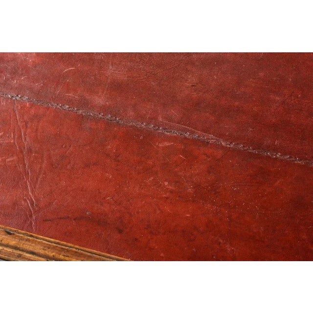 Louis XV Game Table, Red Leather Top 18th Century For Sale - Image 10 of 11