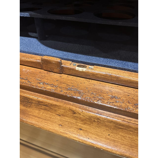 Two-Tiered Sideboard in Wood with Two Doors and Drawers For Sale - Image 6 of 8