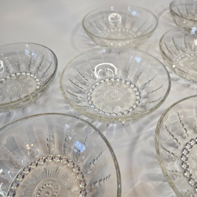 Vintage Coastal Starburst Dessert Bowls- Set of Eight For Sale - Image 12 of 14