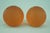 Mid-Century Modern Orange Sandblasted Murano Glass Tennis Balls Paperweights from La Murrina, Italy, 1970s, Set of 2 For Sale - Image 3 of 18