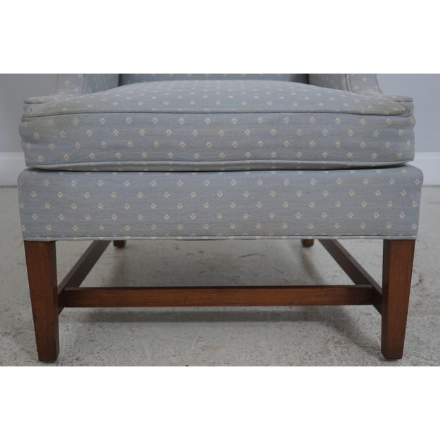 Drexel Chippendale Mahogany Wing Back Lounge Chair For Sale - Image 12 of 18