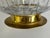 Gold Atlantis Portugal Full Lead Crystal Centerpiece Bowl With 24k Gold Plated Base For Sale - Image 8 of 9