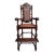 Antique French Child High Chair Renaissance Barley Twist Carved Oak Caned C1890 For Sale
